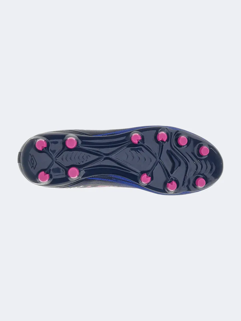 Lotto Solista 700 Ix FG Men Football Shoes Dress Blue left foot
