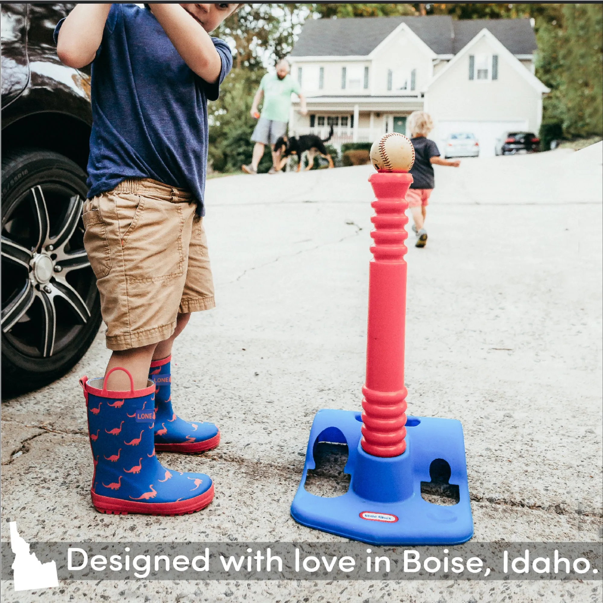 All Season Protection Storm Resistant Footwear Dino-Mite Matte Rain Boots