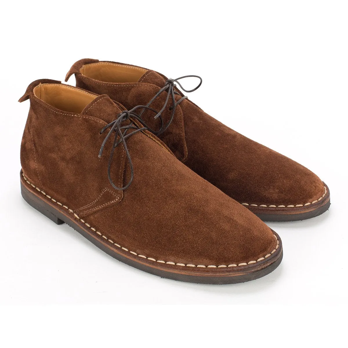 YAGO-348<br>Brown chukka boots Flexible Step Feel Lightweight Build