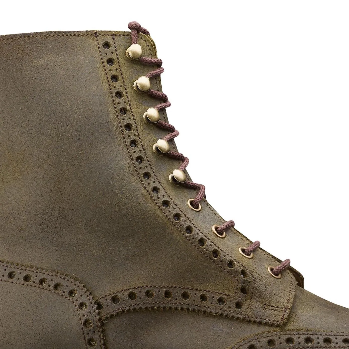 Islay Green Rough-Out Suede Chic Travel