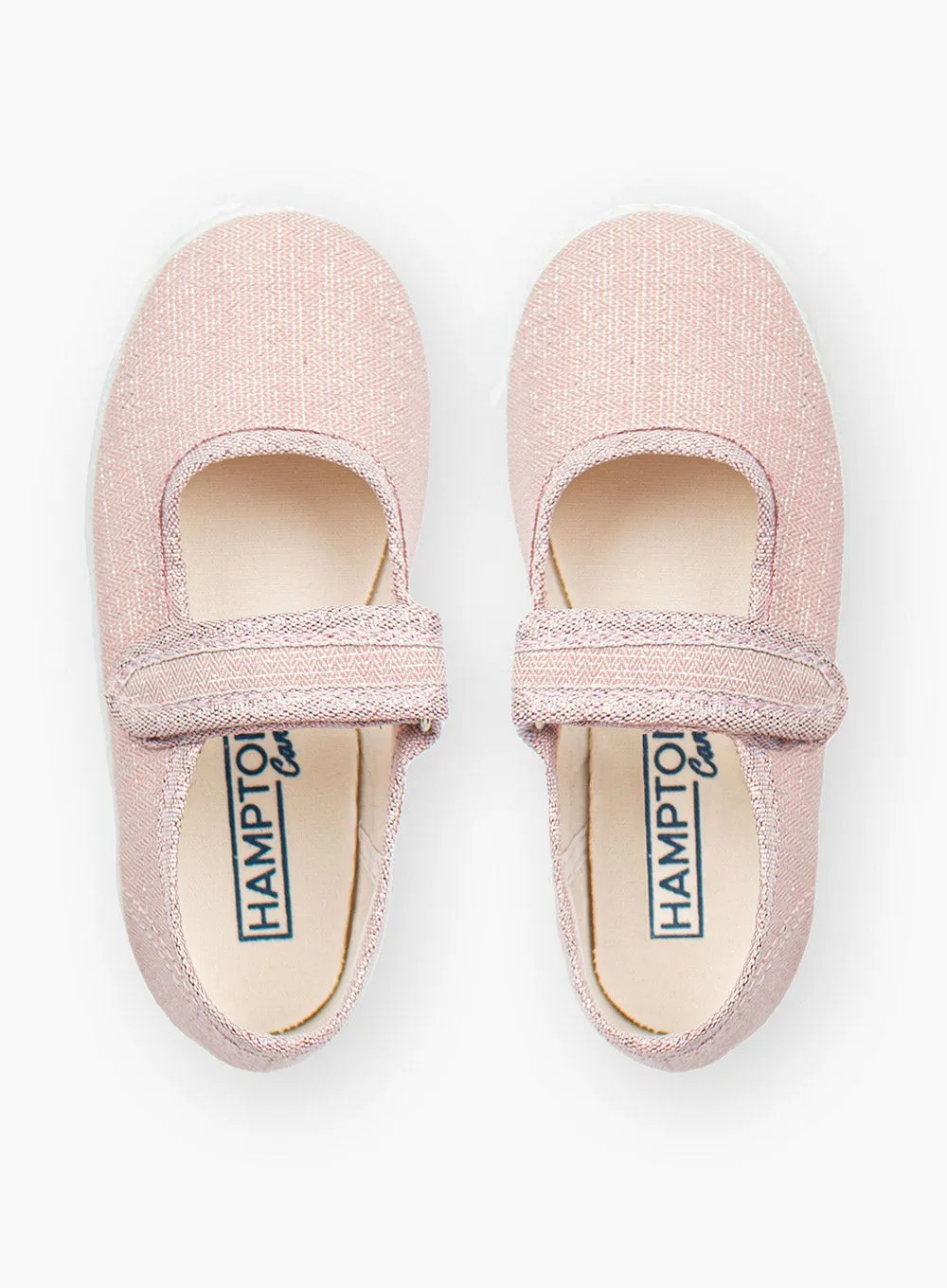 Cherry Pop Quick Hike Hampton Canvas Martha Shoes in Pink Sparkle