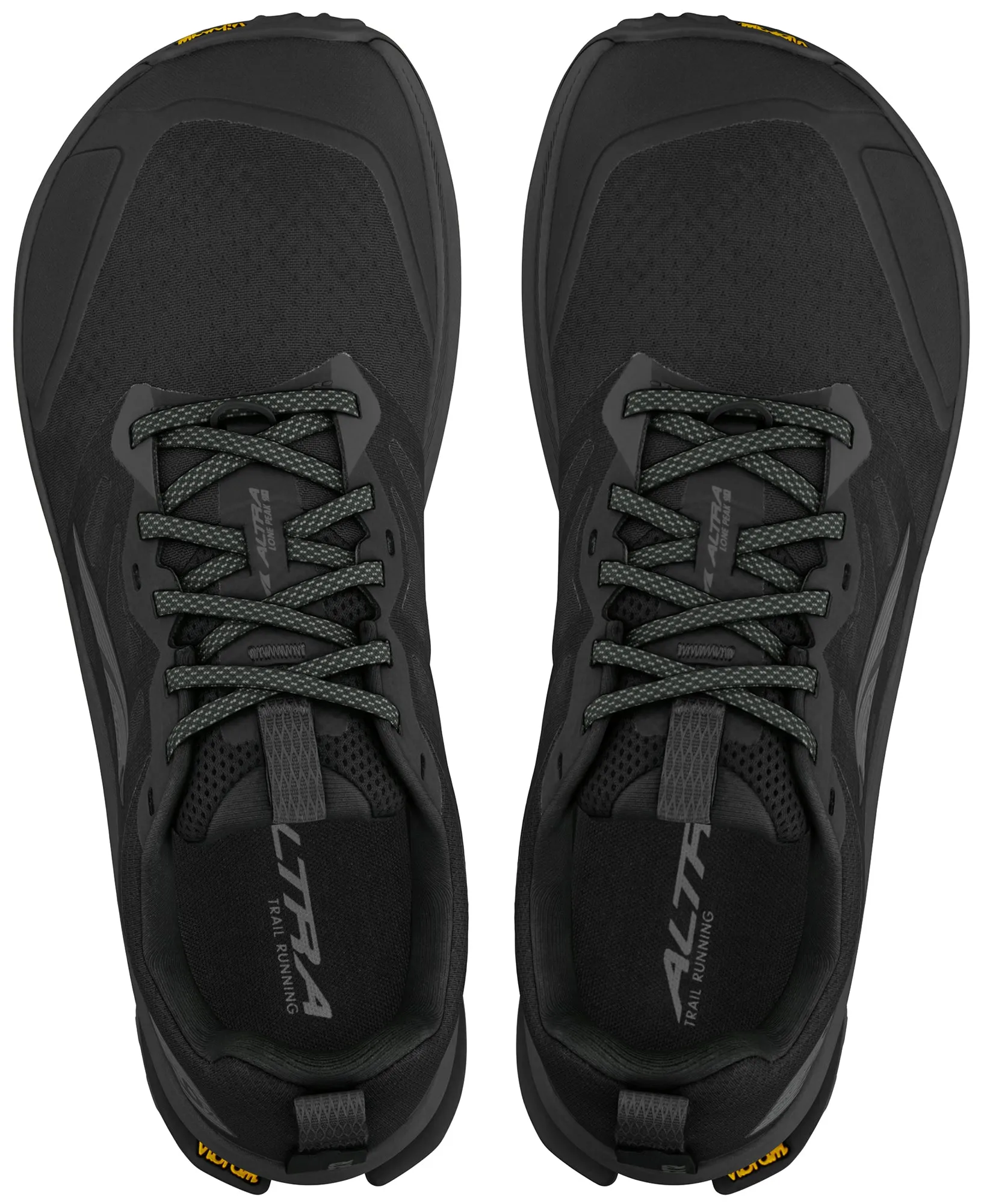 Low weight design helps conserve training energy Mobility Tech Altra Lone Peak 9  Mens Trail Running Shoes - Black