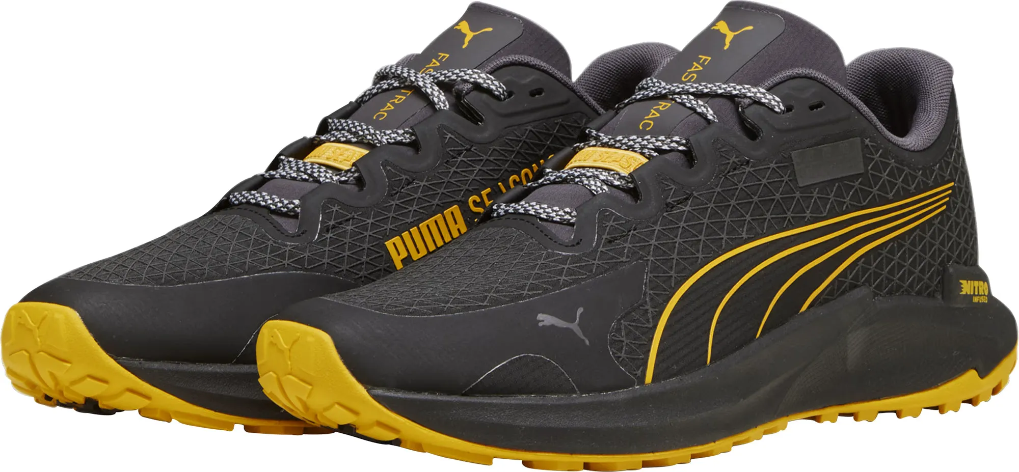 Puma Fast-Trac Nitro GORE-TEX Mens Trail Running Shoes - Black Comfort Frame Outdoor Fitness