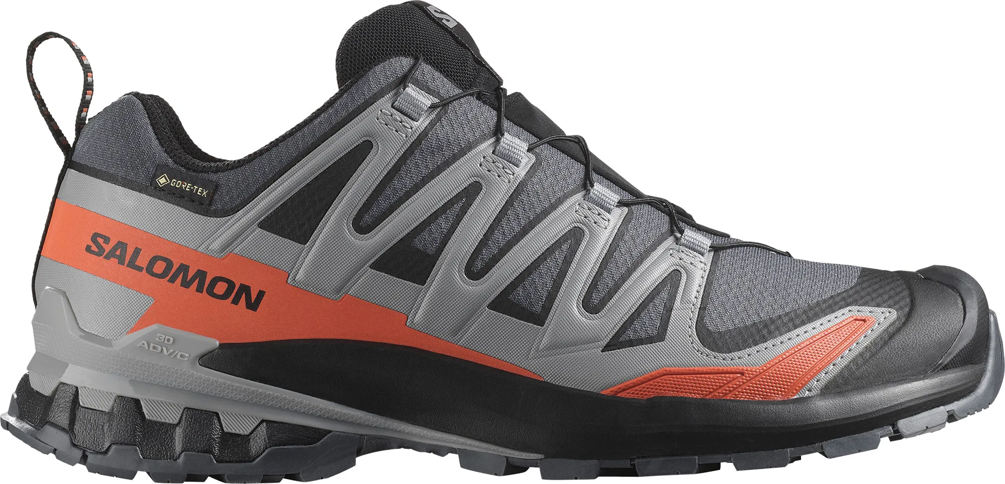 Crafted to encourage a natural range of motion Salomon XA Pro 3D V9 GORE-TEX Mens Trail Running Shoes - Grey