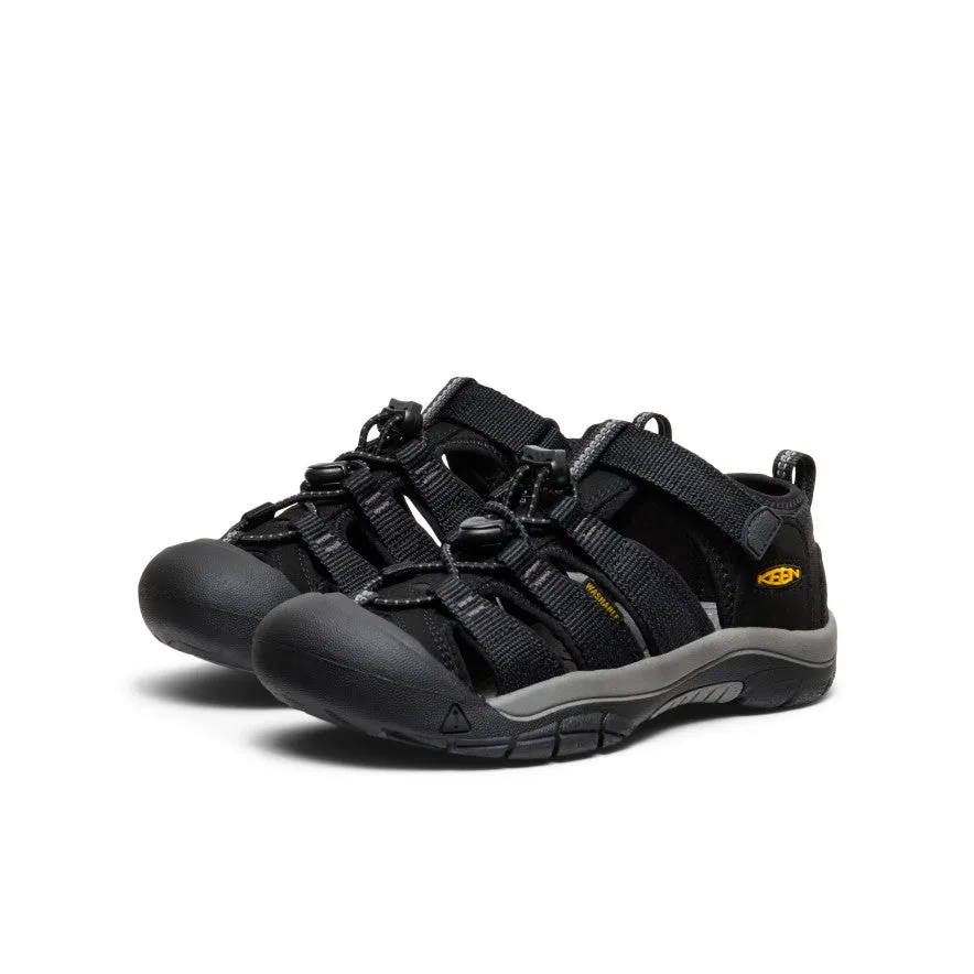 Abrasion resistant Motion Comfort Big Kids' Newport H2  |  Black/Keen Yellow
