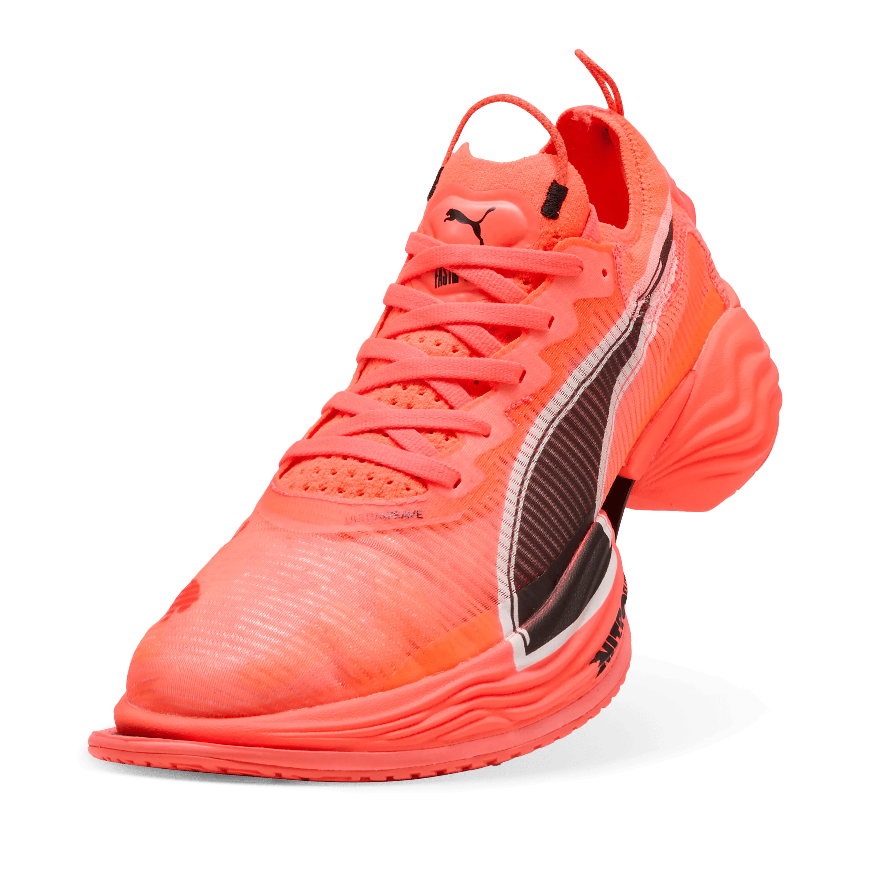 Puma Women's Fast-R NITRO Elite 2 Running Shoes in Glowing Red/Puma White SS25 print running shoes for hill repeats