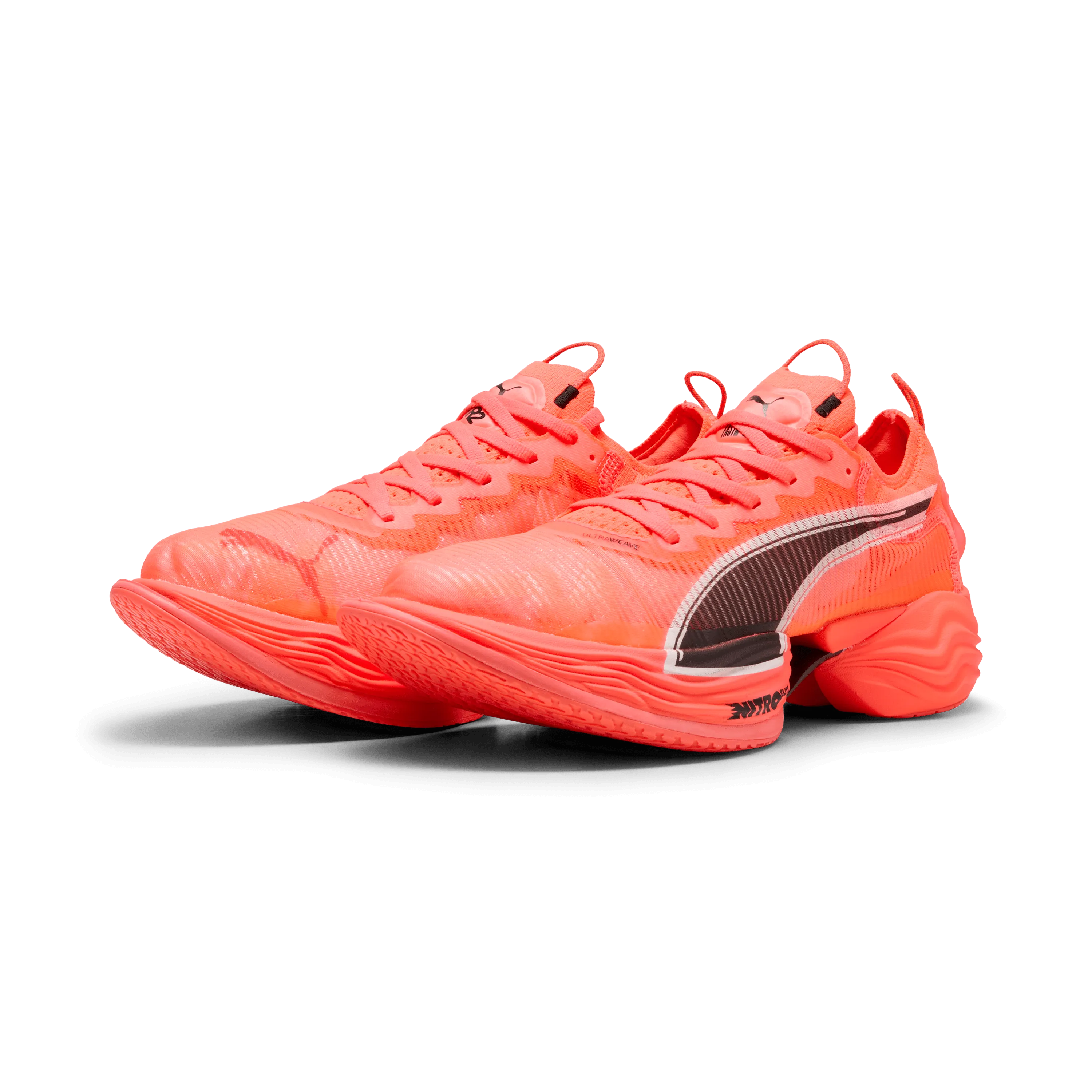 Puma Women's Fast-R NITRO Elite 2 Running Shoes in Glowing Red/Puma White SS25 sports heritage