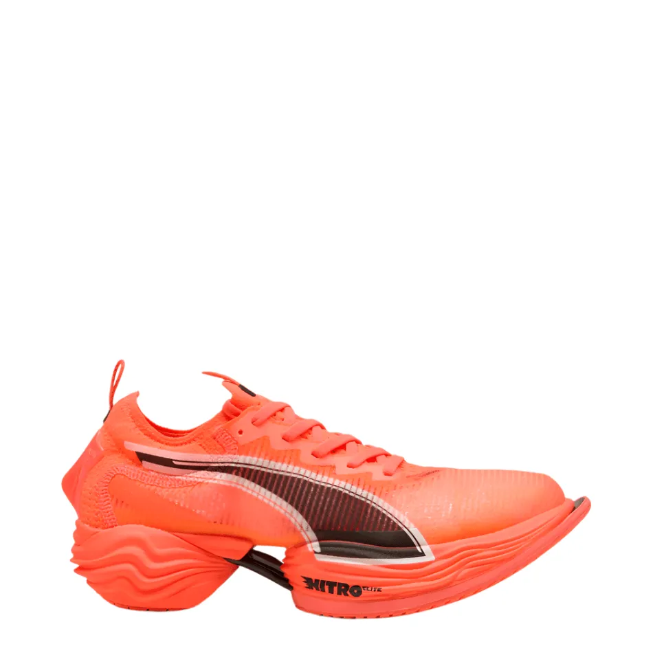 Puma Women's Fast-R NITRO Elite 2 Running Shoes in Glowing Red/Puma White SS25 amateur athlete shoes