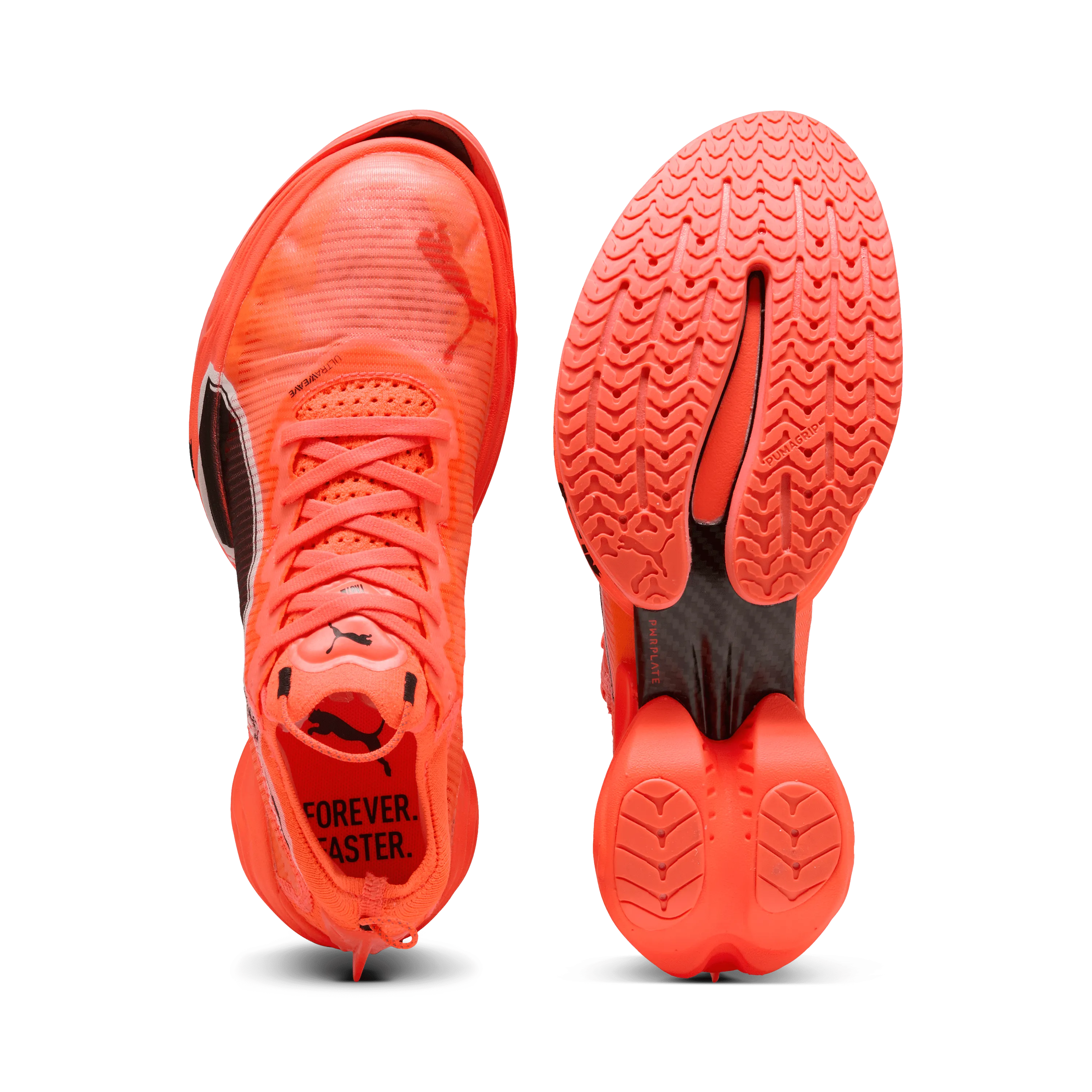 Rubber Sole Puma Women's Fast-R NITRO Elite 2 Running Shoes in Glowing Red/Puma White SS25