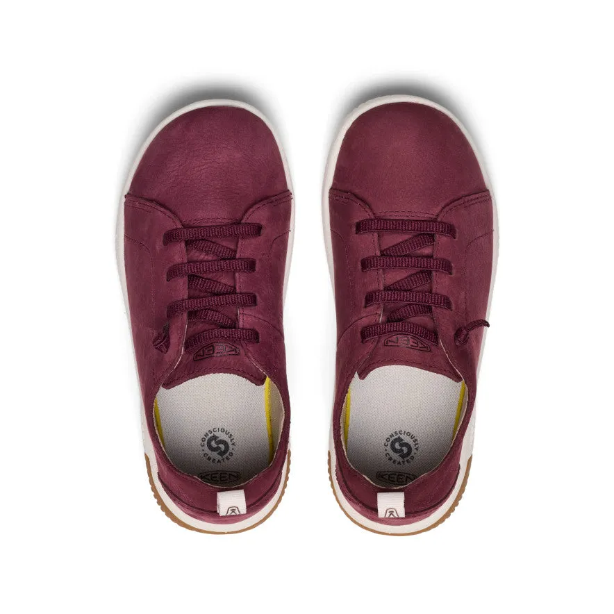 Big Kids' KNX Leather Sneaker  |  Fig/Star White Hiking Mood