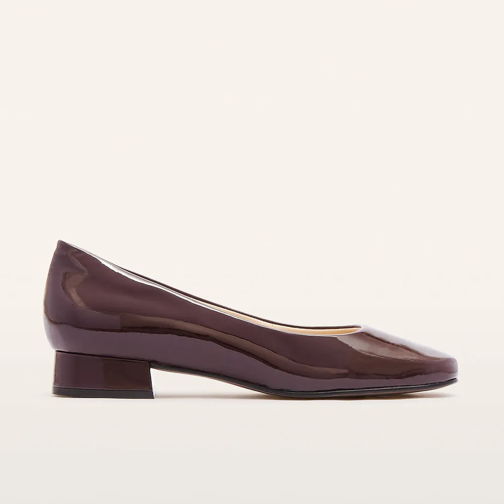 Classic Hiking Mood Cleo Burgundy Patent