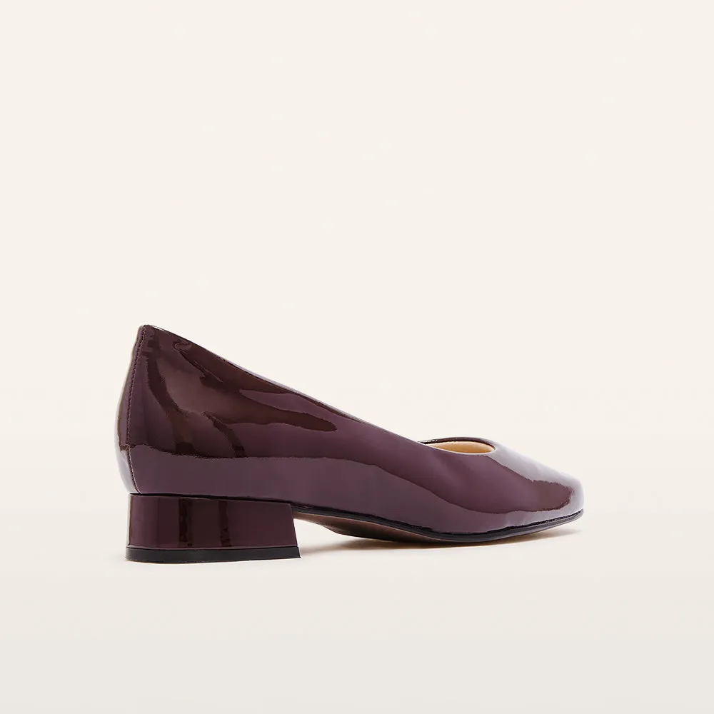 Cleo Burgundy Patent Pearl Shine