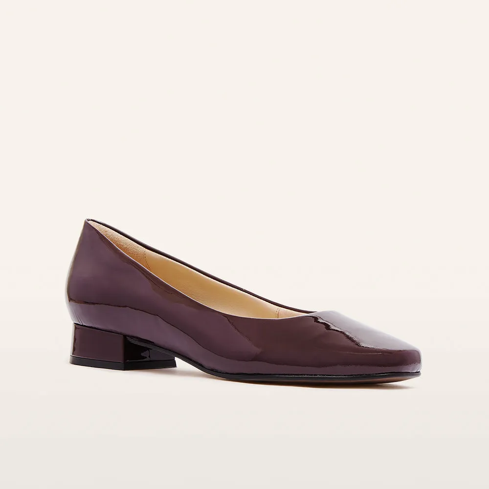 Cleo Burgundy Patent Fight Mode