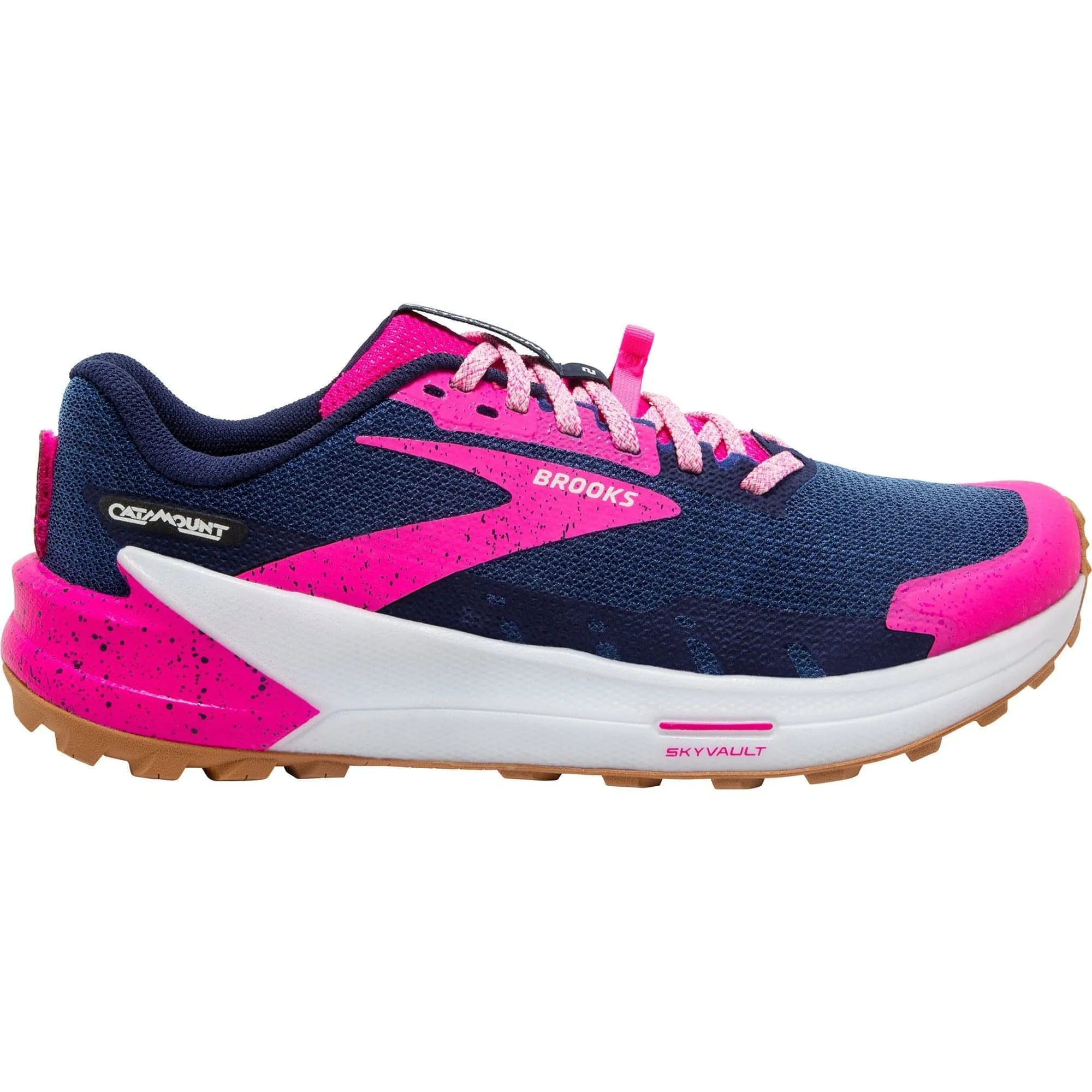 Brooks Catamount 2 Womens Trail Running Shoes - Navy Easy To Clean Leg Muscles
