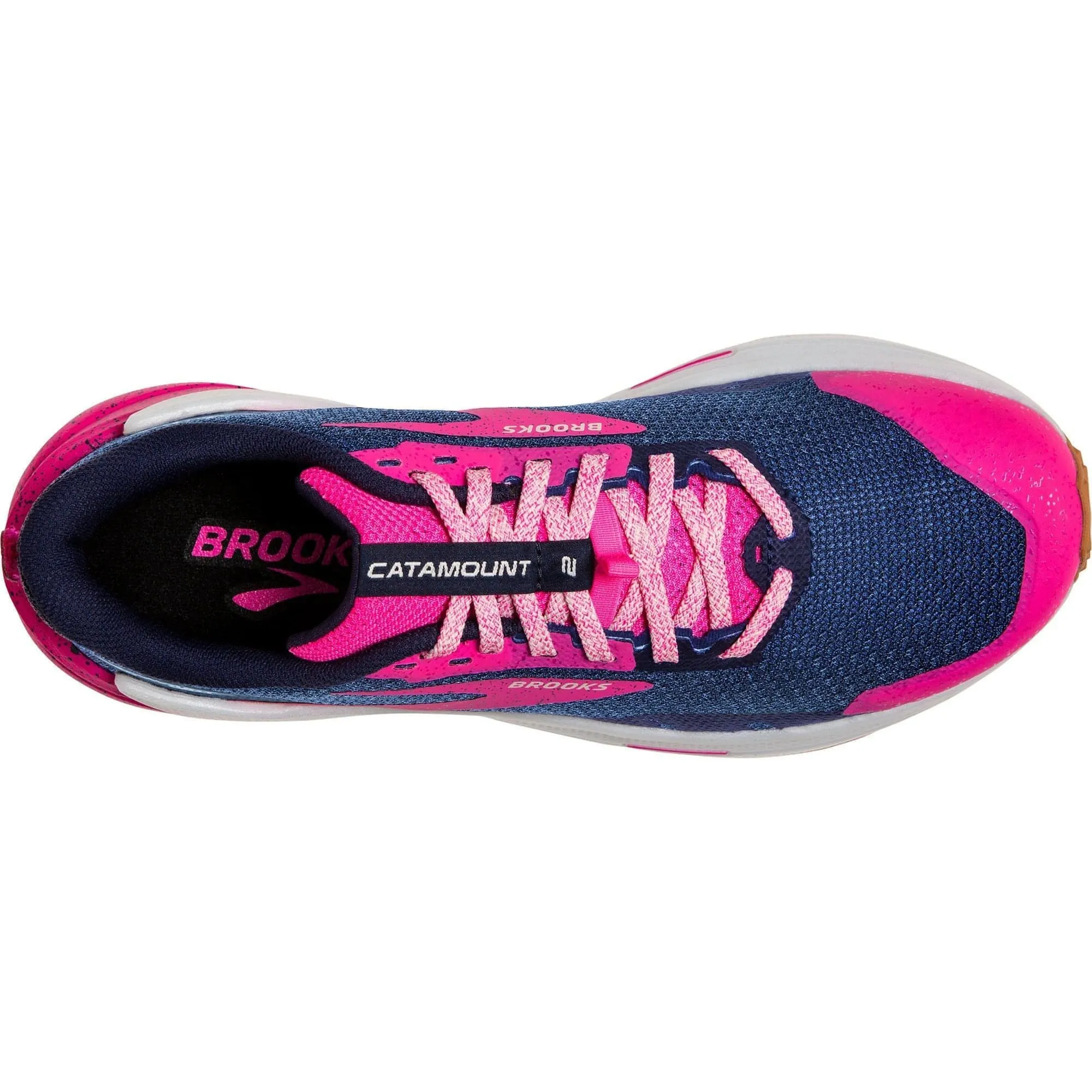 Brooks Catamount 2 Womens Trail Running Shoes - Navy Impact protection