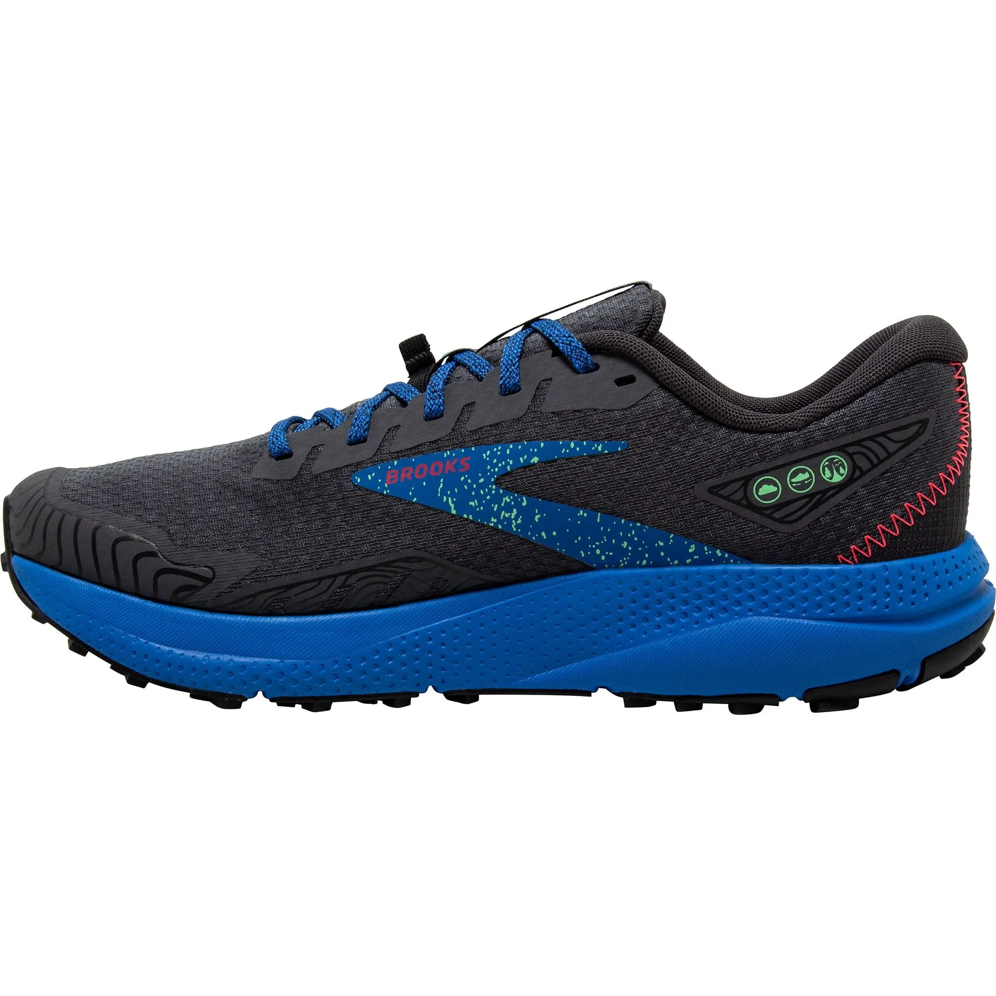 Moisture Management Urban Motion Brooks Divide 4 Mens Trail Running Shoes - Black