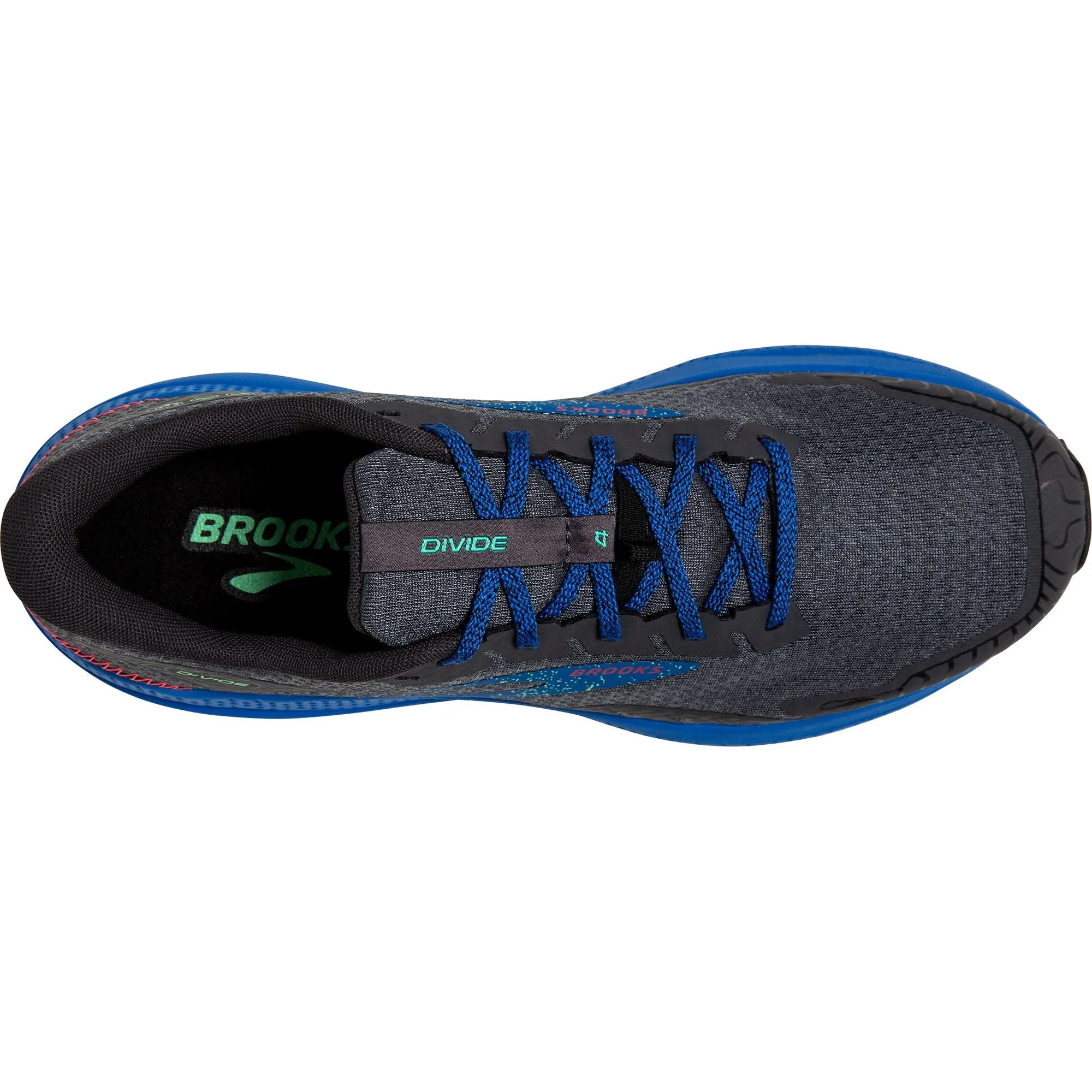 Knee friendly Brooks Divide 4 Mens Trail Running Shoes - Black