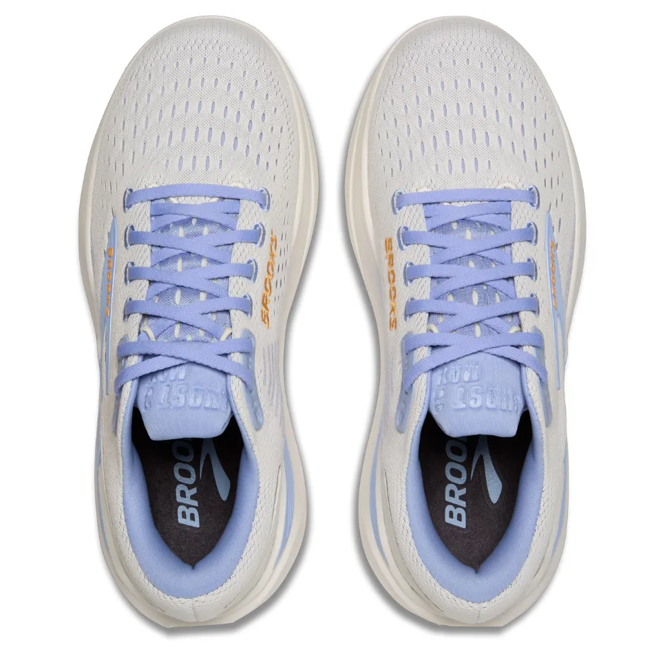 ultramarathons Brooks Women's Ghost Max 3 Running Shoes in Coconut/Blue Heron/Orange AW25