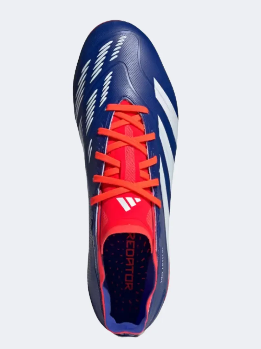 Adidas Predator Leage Fg Men Football Shoes Blue/White/Red casual sports shoes Adjustable kids' shoes
