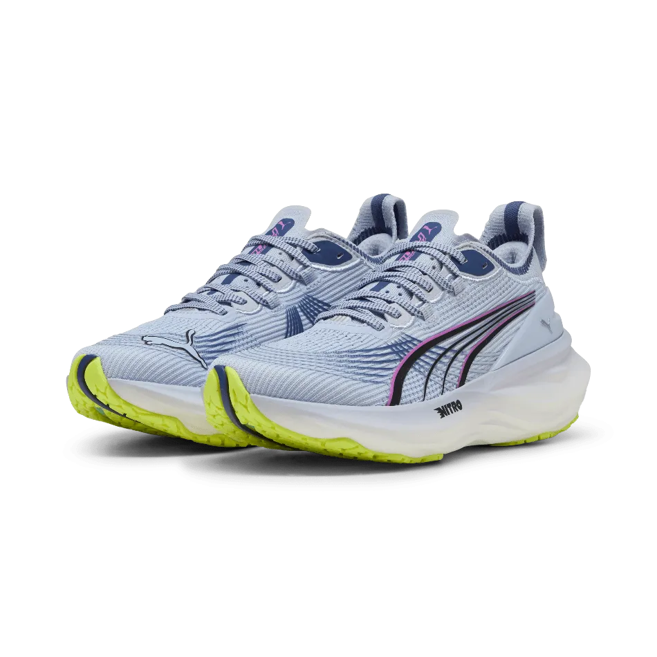 Puma Women's ForeverRun NITRO 2 Running Shoes in Cool Weather/Yellow Alert SS25 soft - foam sole shoes