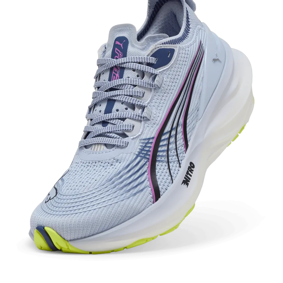 running in wide tracks shoes Puma Women's ForeverRun NITRO 2 Running Shoes in Cool Weather/Yellow Alert SS25