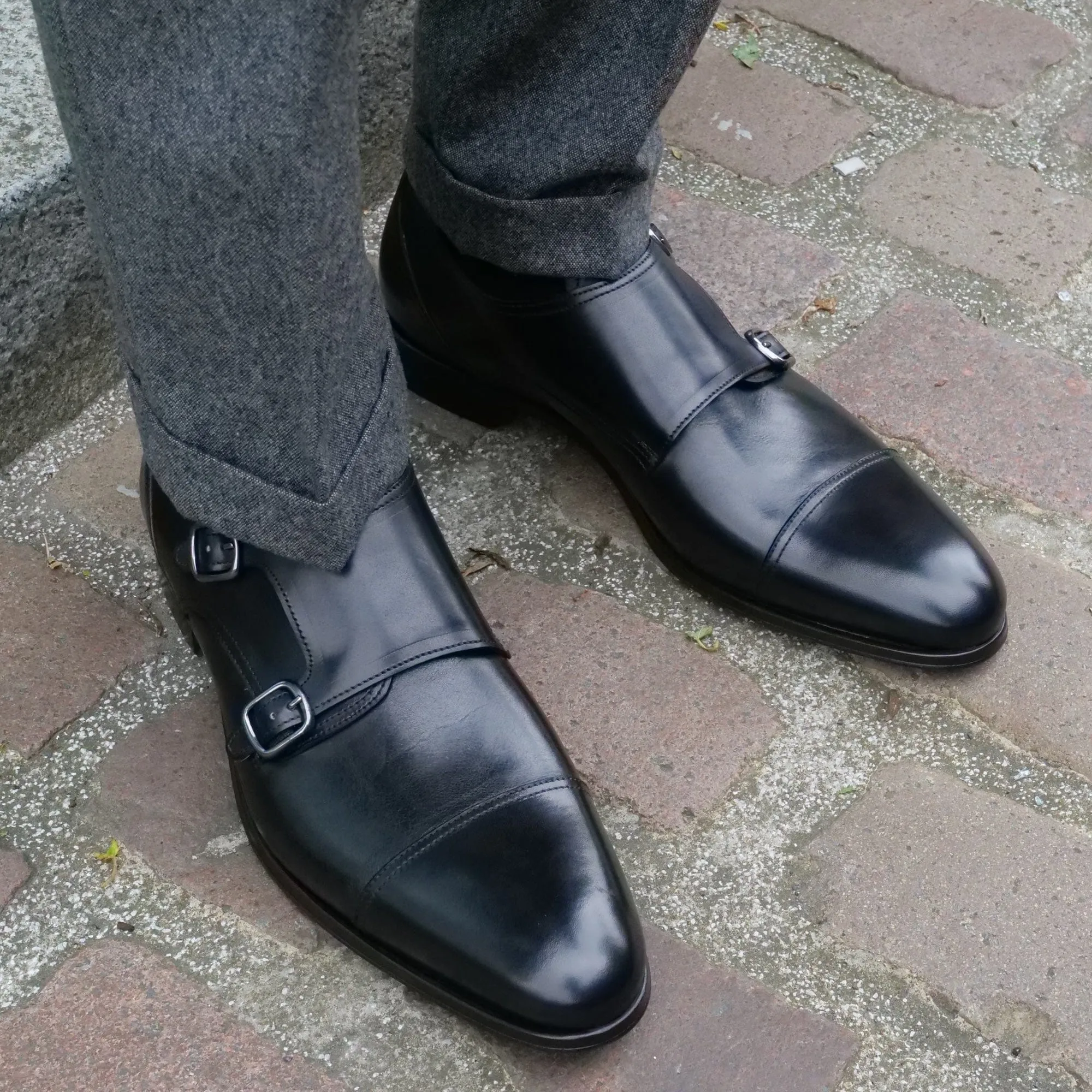 Bourne Monk Strap Black Exclusive Model