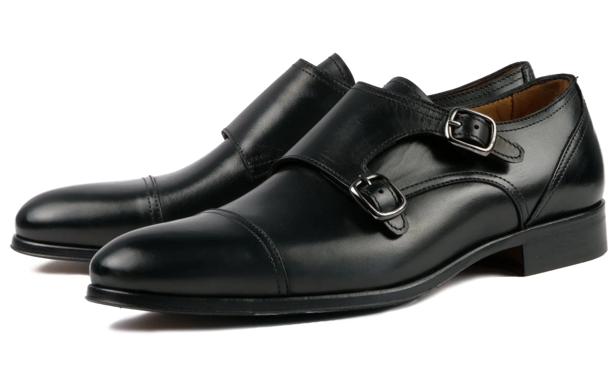 Smart Pace Casual Shoes Bourne Monk Strap Black
