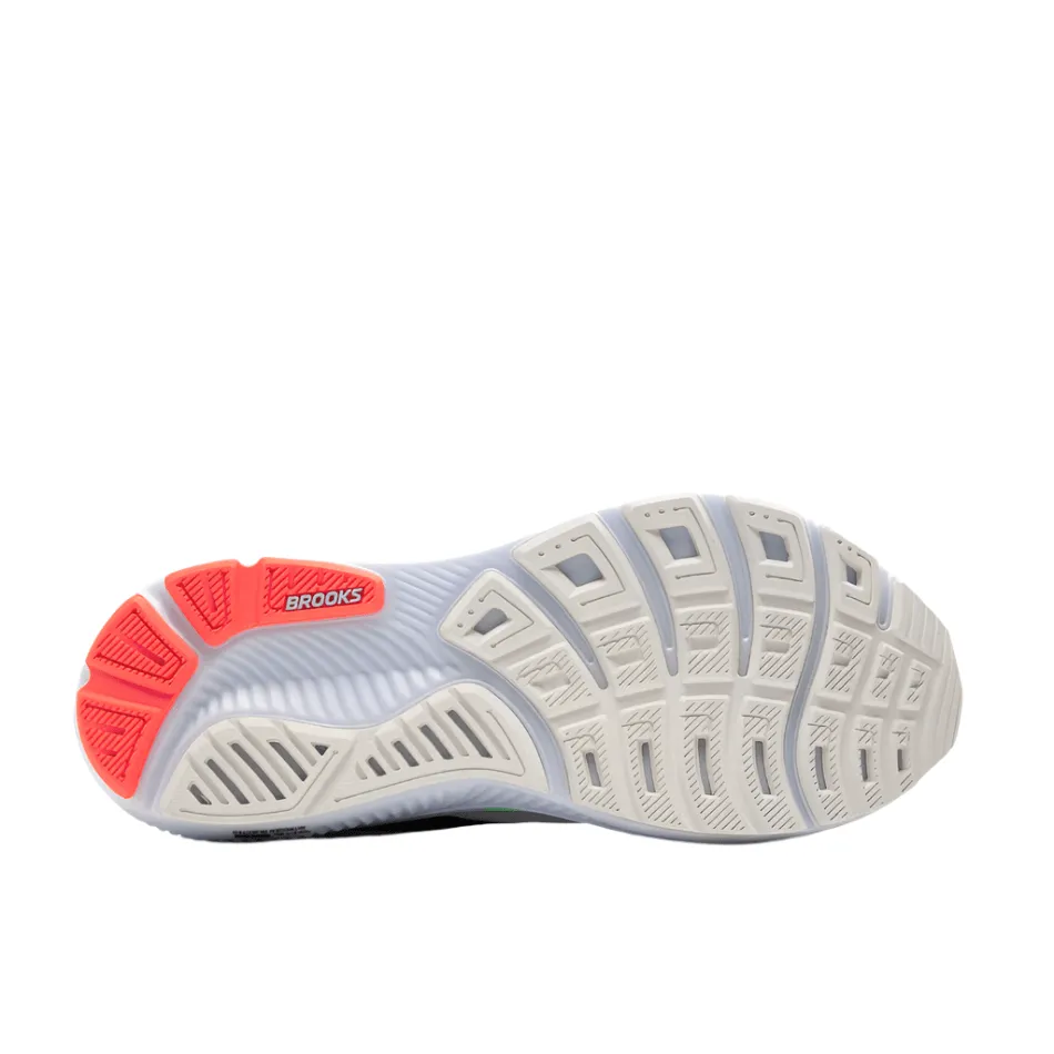 impact - resistant midsole shoes budget - friendly price shoes Brooks Men's Ghost 17 Running Shoes in White/Pink Clay/Gecko AW25