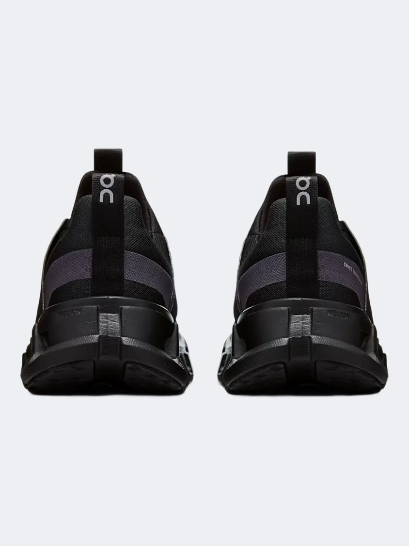 On Cloudswift Youth Gs-Boys Lifestyle Sneakers Black/Eclipse Hero Edge zipper