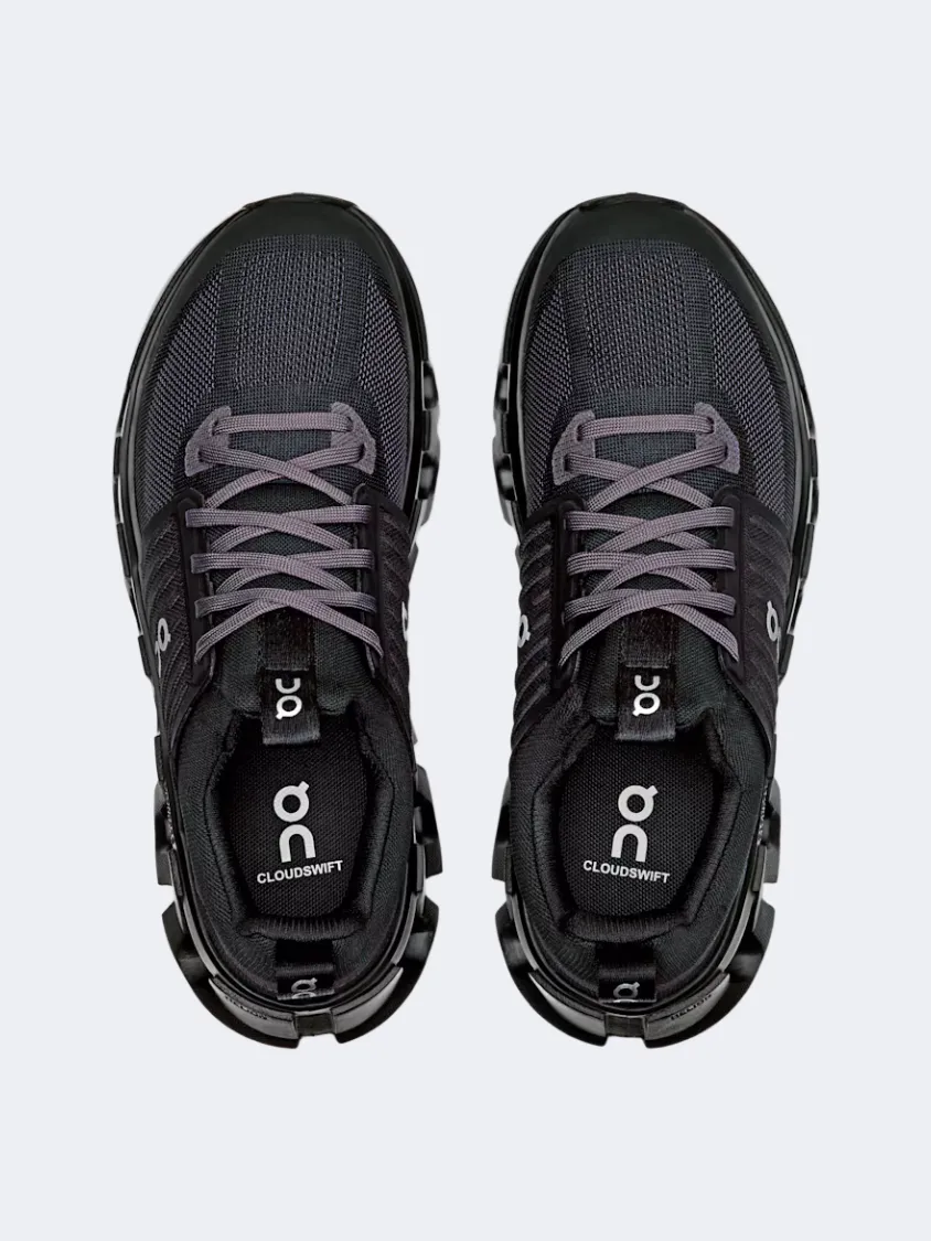 On Cloudswift Youth Gs-Boys Lifestyle Sneakers Black/Eclipse Comfortable Insole
