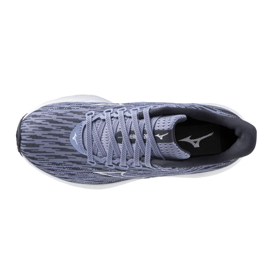 Mizuno Wave Rider 28 Women's Running Shoes Purple Impression/White/India Ink AW24 Track - meet