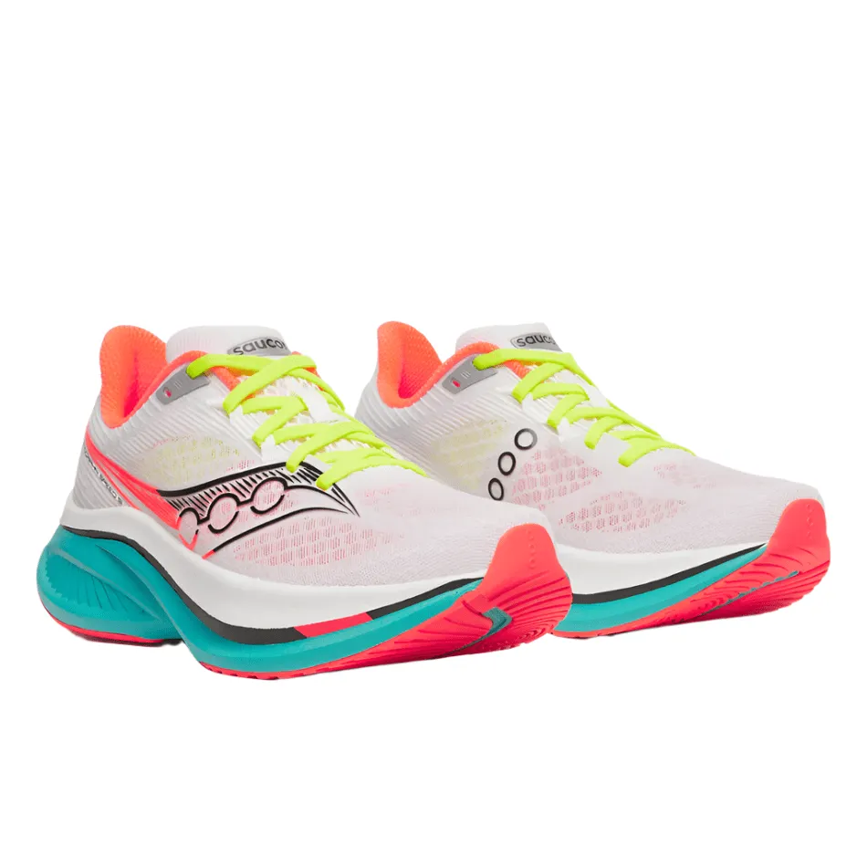 Saucony Women's Endorphin Speed 5 Running Shoes in White/Mutant AW25 low - cut Off Road Running