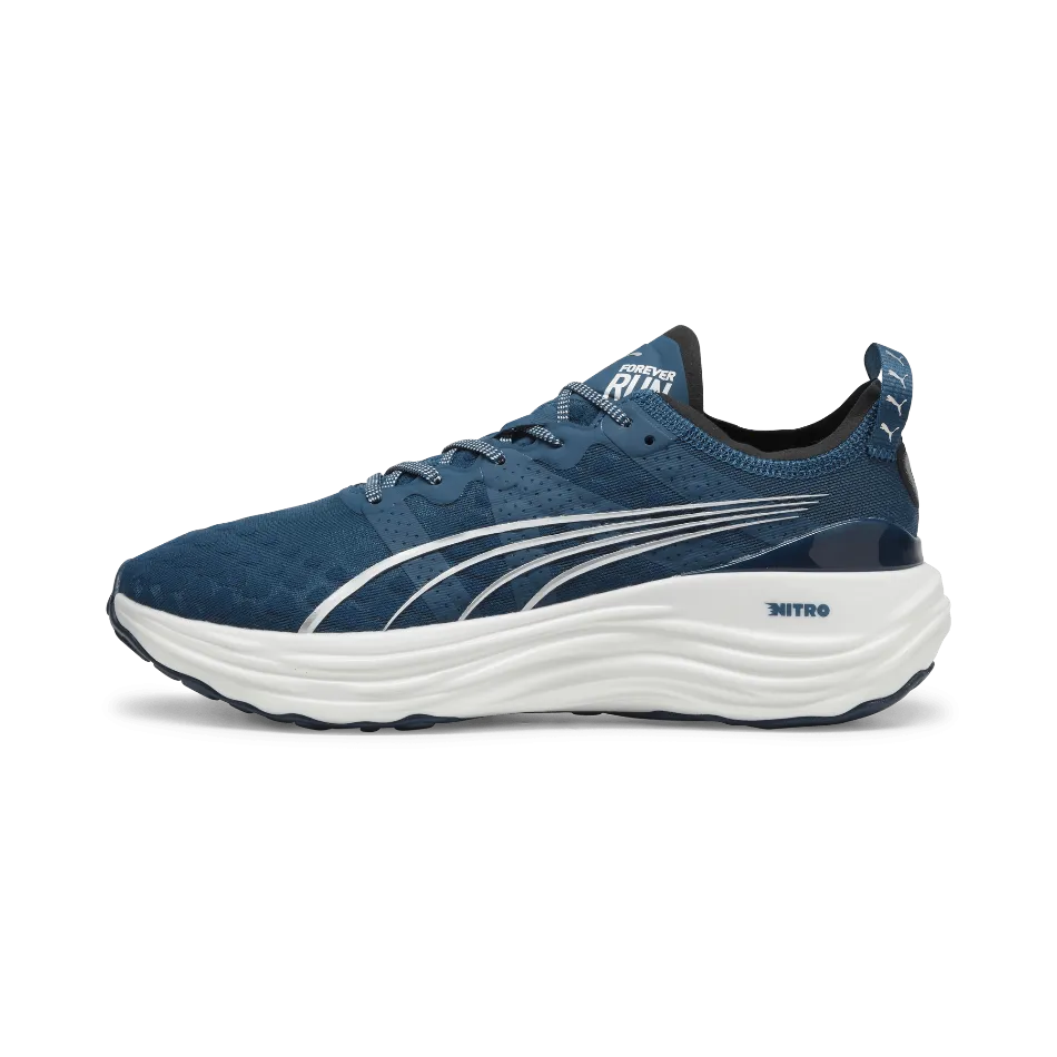 Puma Men's ForeverRun Nitro Running Shoes in Ocean Tropic-Puma White SS24 sports running gear Daytime running comfort