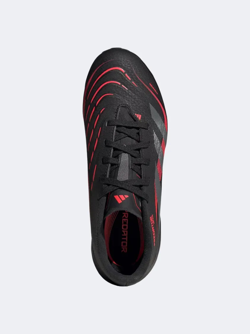 roller - rink shoes easy - to - clean shoes Adidas Predator League Tf Kids Football Shoes Black/Grey/Red