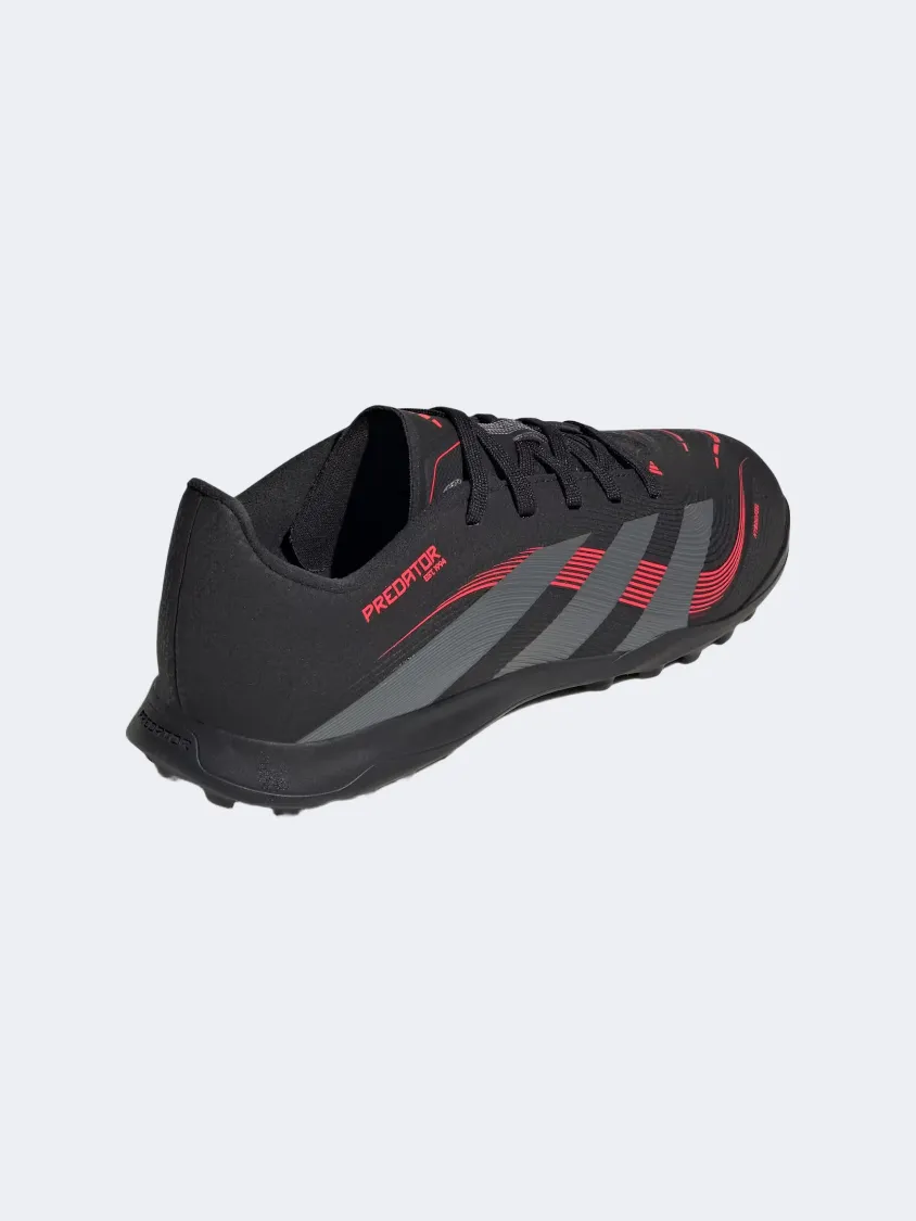 Adidas Predator League Tf Kids Football Shoes Black/Grey/Red Wide toe box gym - use shoes