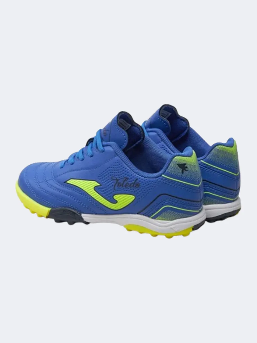 water - resistant Joma Toledo 2404 Kids Turf Shoes Royal/Yellow