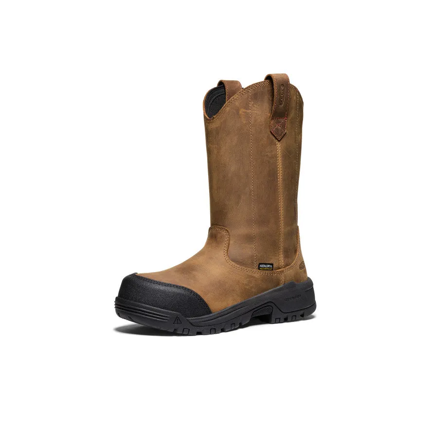 spring fresh Women's Evanston Pull-On Waterproof Boot (Carbon Toe)  |  Bison/Black