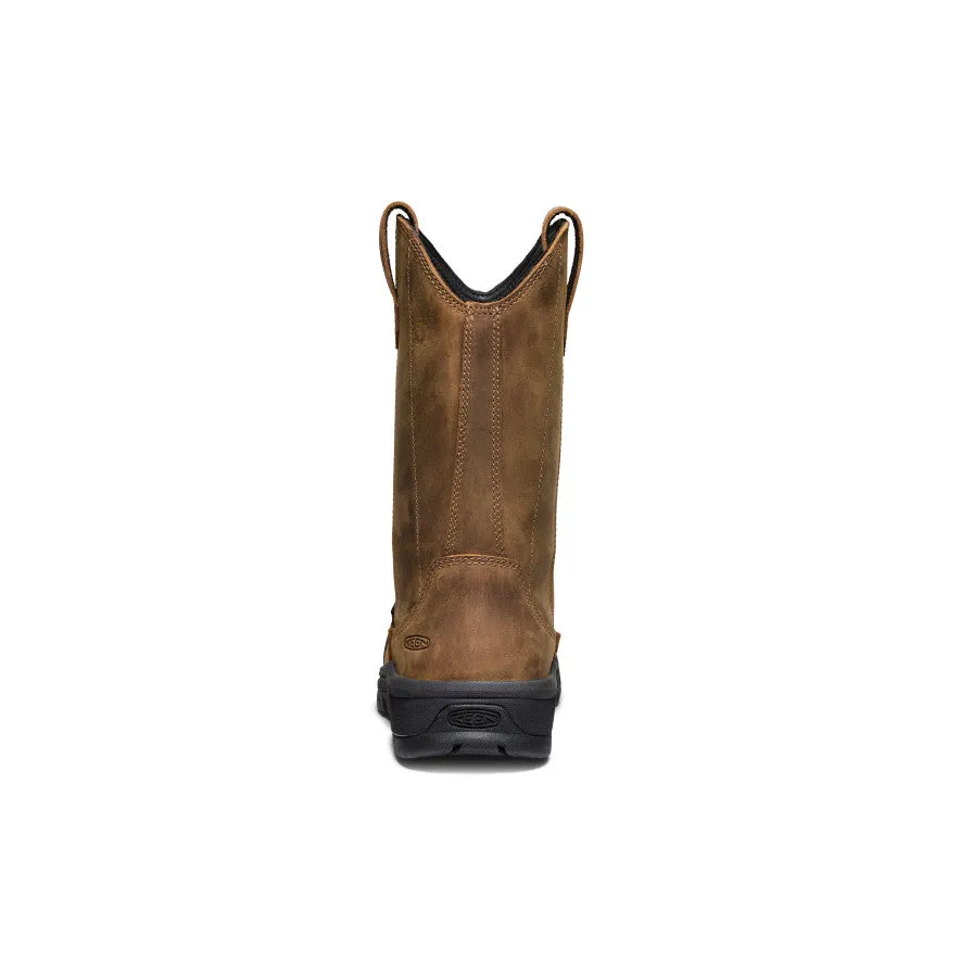 Women's Evanston Pull-On Waterproof Boot (Carbon Toe)  |  Bison/Black Secure fit Foam Base