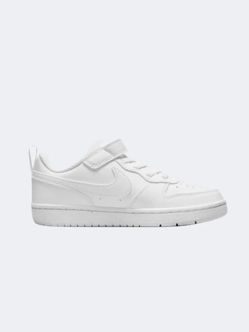 Nike Court Borough Recraft Ps Boys Lifestyle Shoes White Balance Fit Air Dry