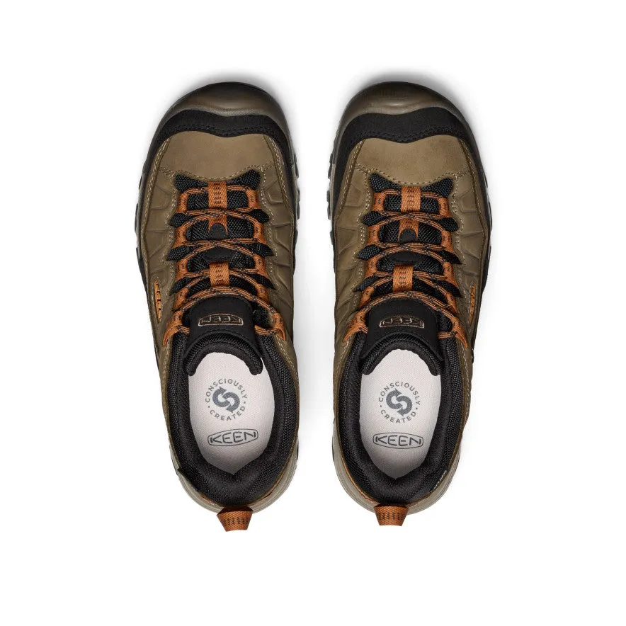 Breathable Design Trail Running Men's Targhee IV Waterproof Hiking Shoe  |  Sea Turtle/Roasted Pecan