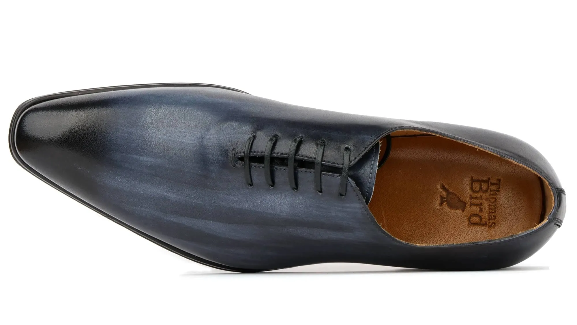 Leather Step Benson Wholecut Custom Patina Grey
