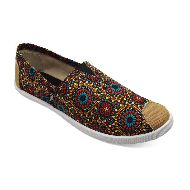 Emmy Chapisha Canvas Shoes - Multi Green Morning Stride