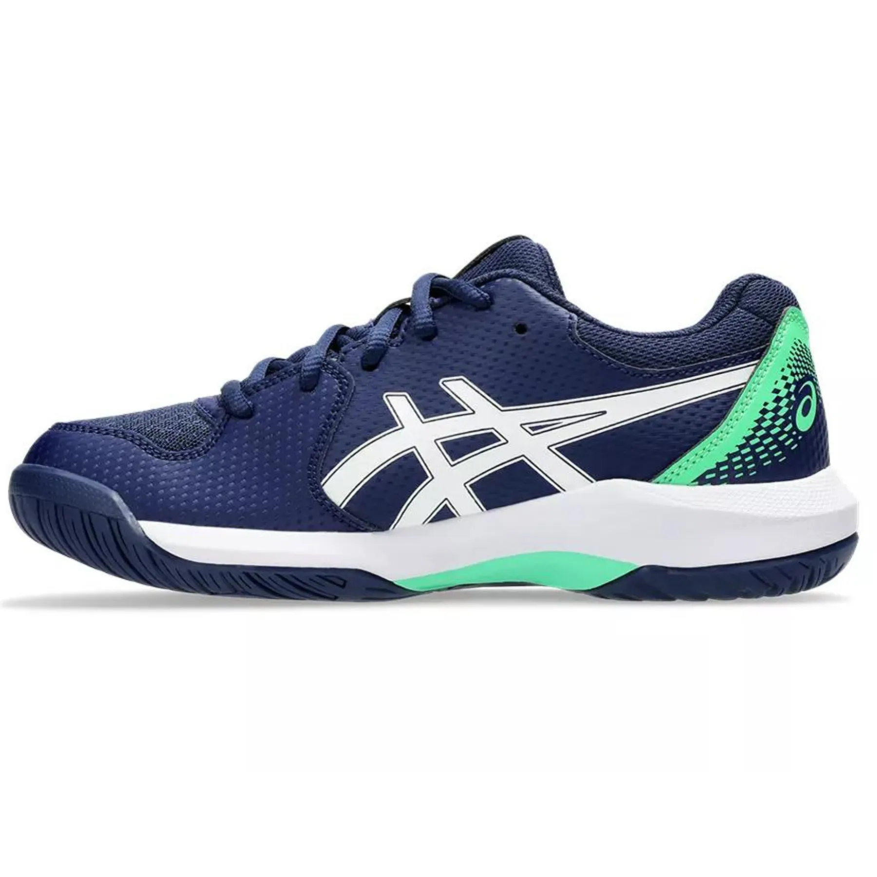 Low Cut Asics Gel Dedicate 8 GS Tennis Shoes - Blue Expanse/White