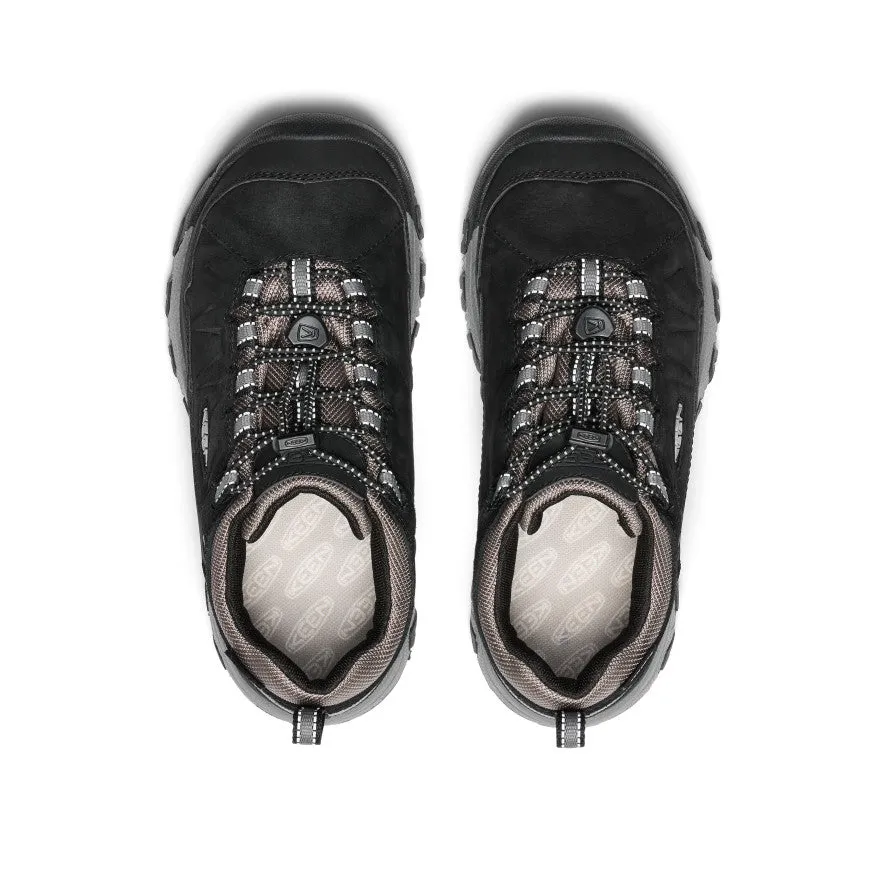Impact Resistant Big Kids' Targhee IV Waterproof Hiking Shoe  |  Black/Steel Grey