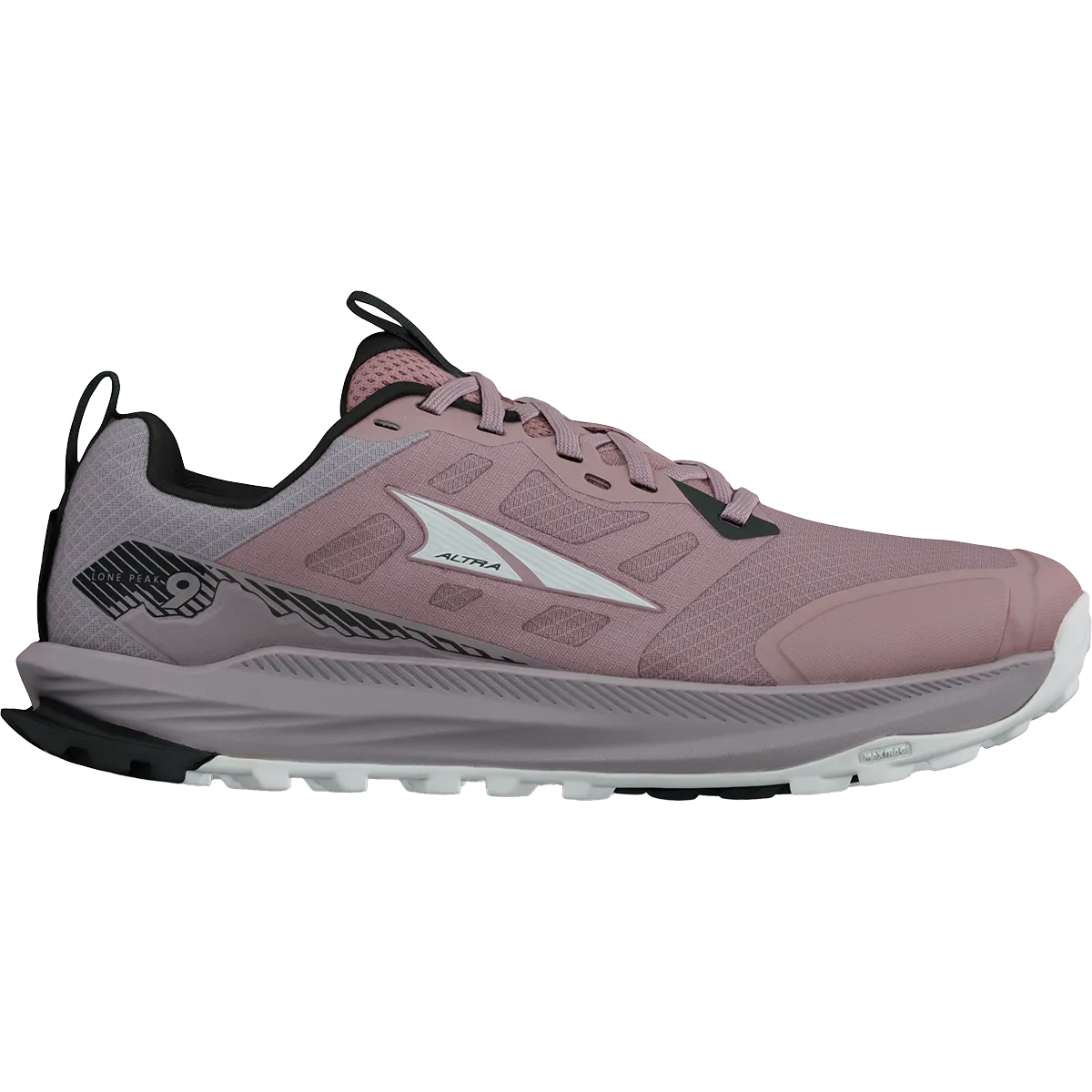 Upper knit zones enhance stretch and support Women' Lone Peak 9 Wide