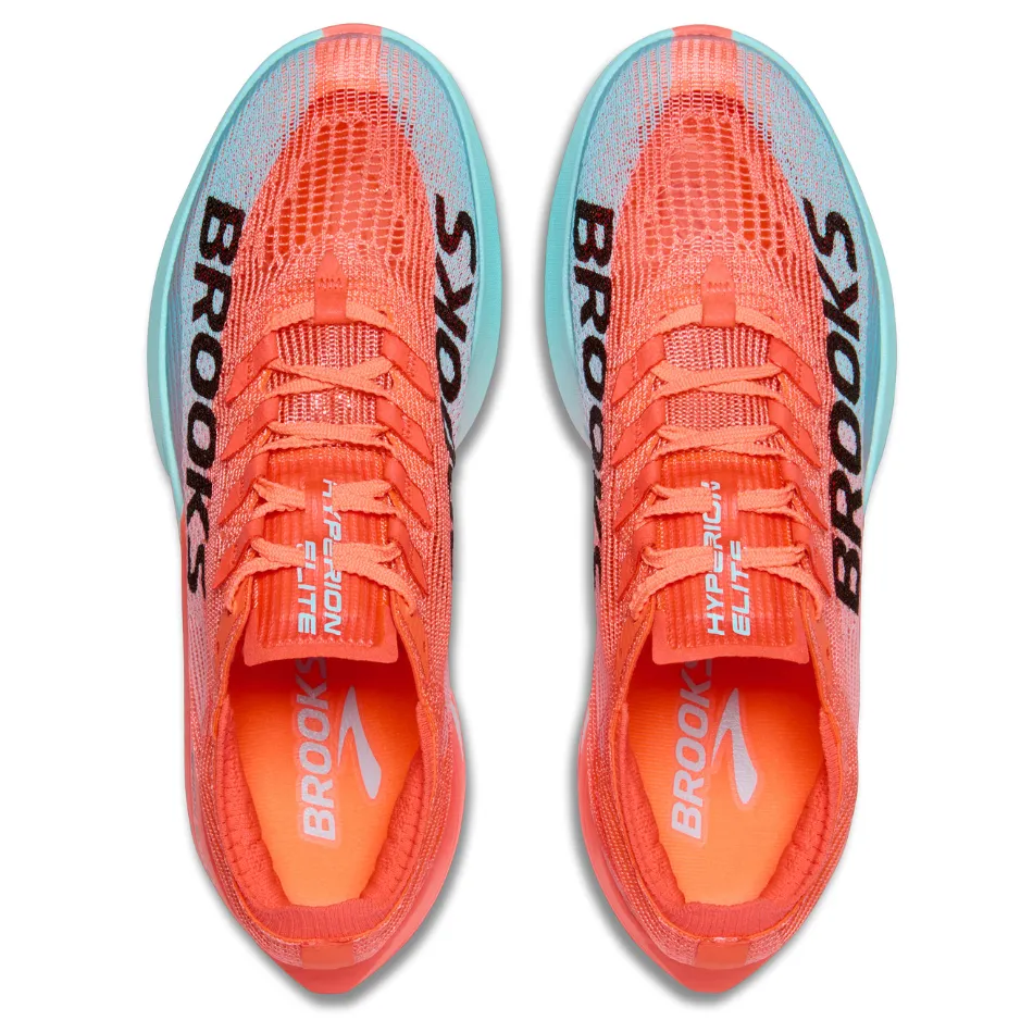 Agility - improving senior athletic shoes Brooks Unisex Hyperion Elite 5 Running Shoes in Pink Clay/Atomizer Blue AW25