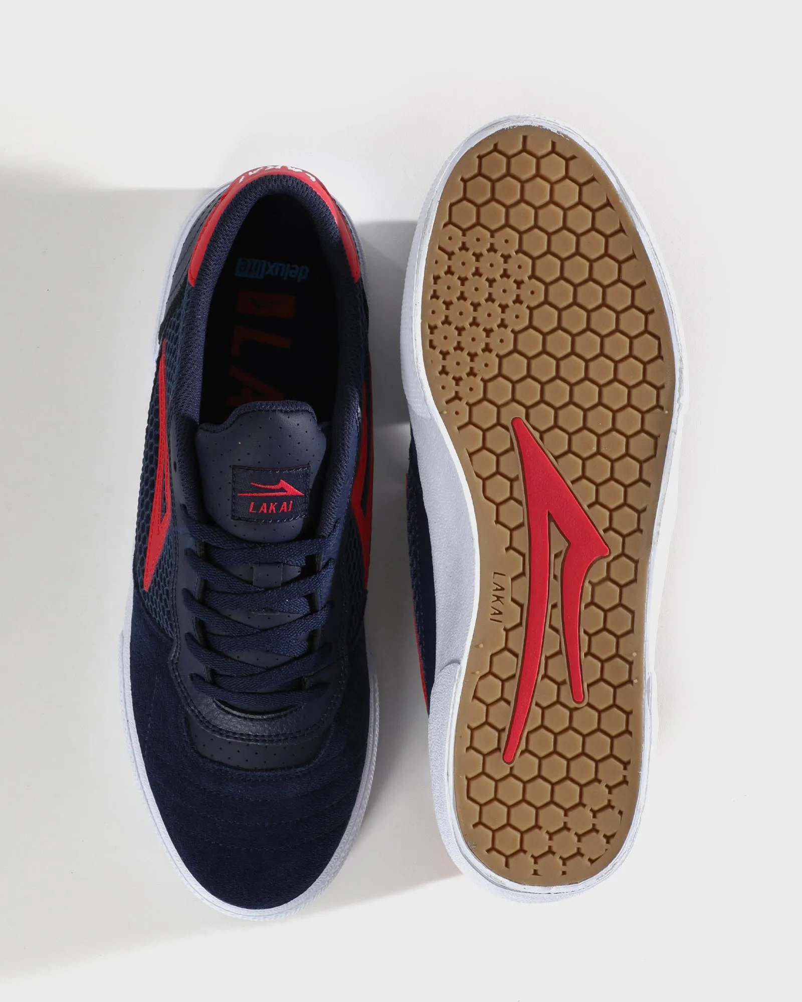 Young Mood Cambridge - Navy/Red Suede