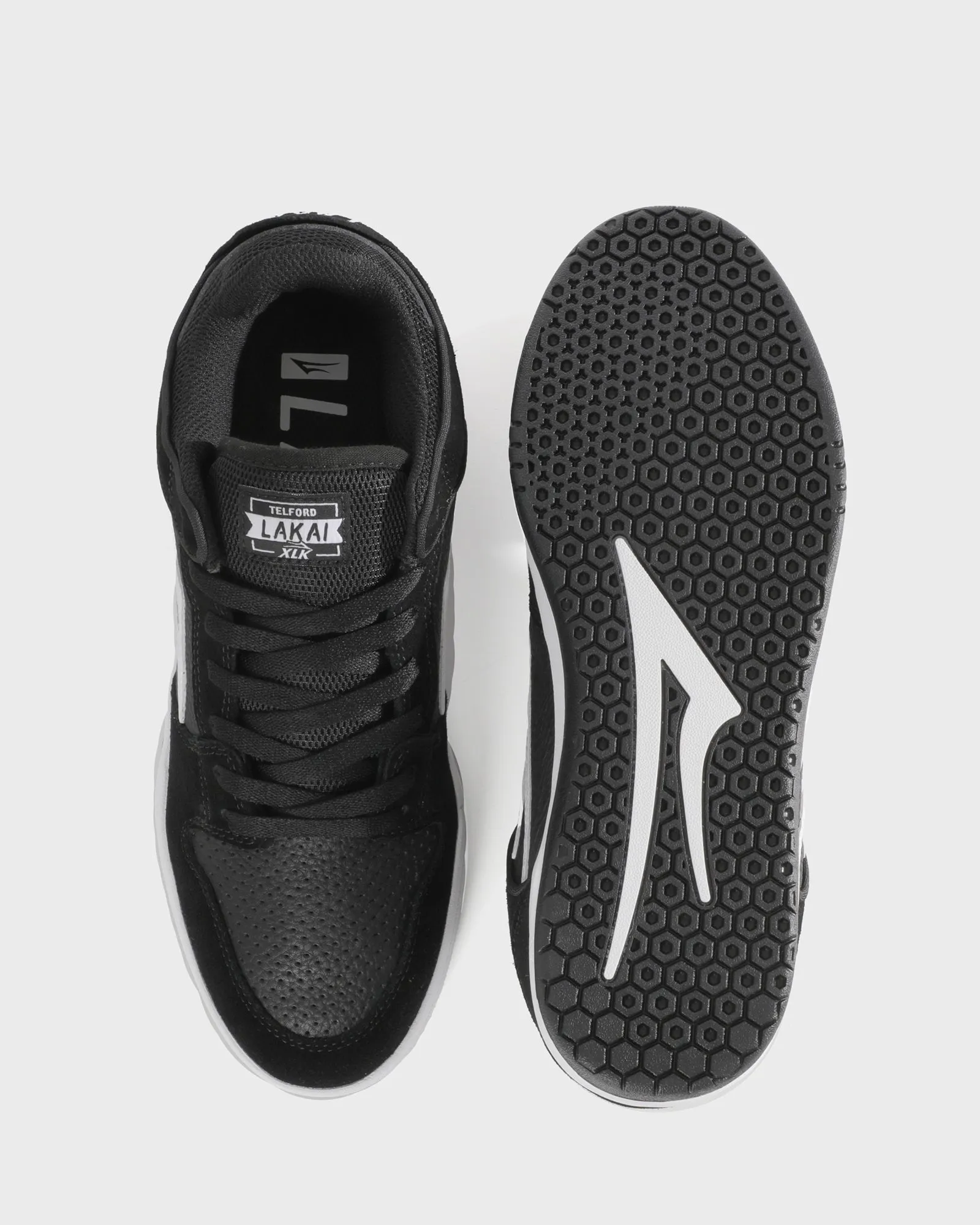 Street Ball White Clean Telford Low - Black Suede