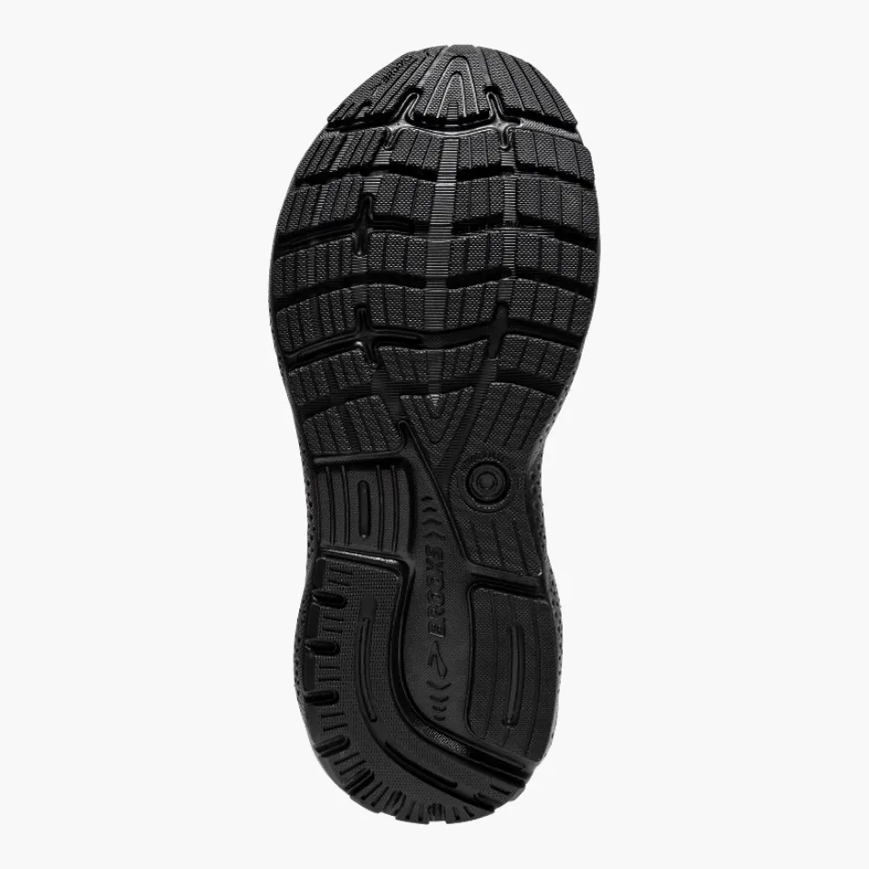 Brooks Women's Ghost 16 Running Shoes AW24 Black/Black/Ebony Low Profile Fast Running