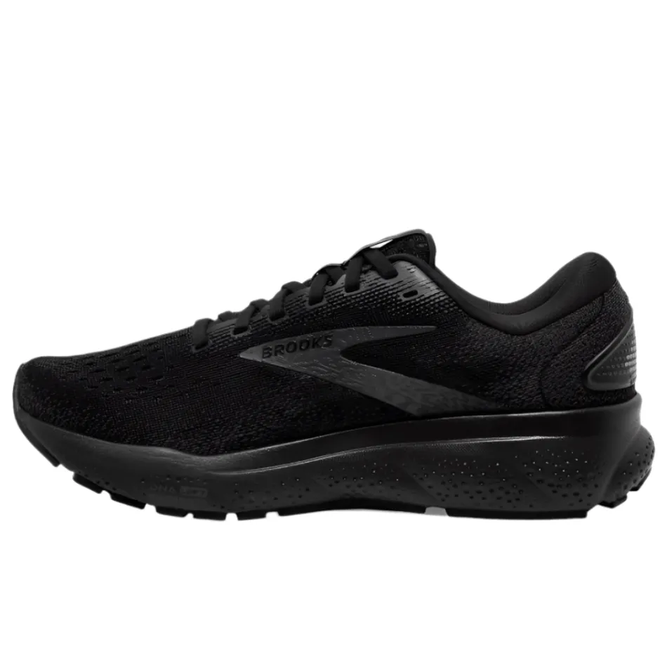 running in humid conditions practice - shoes Brooks Women's Ghost 16 Running Shoes AW24 Black/Black/Ebony